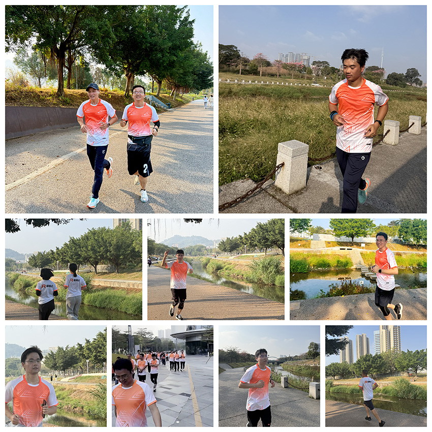 员工跑步风采
